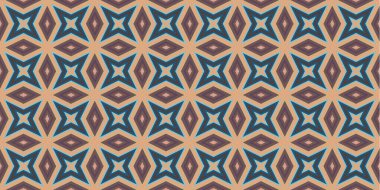 Kusursuz soyut kalıplar. Eşkenar dörtgen ve üçgen desenlerin arka planı. Yıldız desenleri. Moda eğilimleri