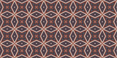 Kusursuz soyut kalıplar. Eşkenar dörtgen ve üçgen desenlerin arka planı. Yıldız desenleri. Moda eğilimleri