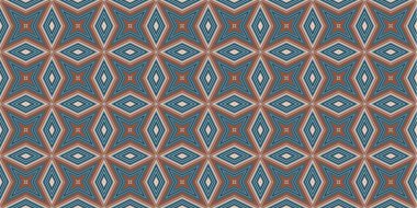 Kusursuz soyut kalıplar. Eşkenar dörtgen ve üçgen desenlerin arka planı. Yıldız desenleri. Moda eğilimleri