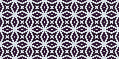 Kusursuz soyut kalıplar. Eşkenar dörtgen ve üçgen desenlerin arka planı. Yıldız desenleri. Moda eğilimleri