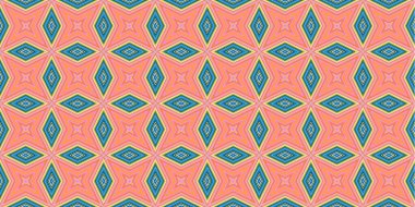 Kusursuz soyut kalıplar. Eşkenar dörtgen ve üçgen desenlerin arka planı. Yıldız desenleri. Moda eğilimleri