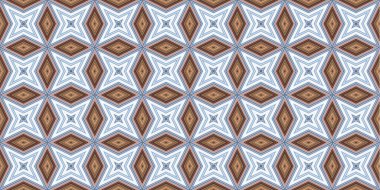 Kusursuz soyut kalıplar. Eşkenar dörtgen ve üçgen desenlerin arka planı. Yıldız desenleri. Moda eğilimleri