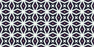 Kusursuz soyut kalıplar. Eşkenar dörtgen ve üçgen desenlerin arka planı. Yıldız desenleri. Moda eğilimleri