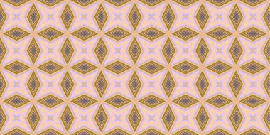 Kusursuz soyut kalıplar. Eşkenar dörtgen ve üçgen desenlerin arka planı. Yıldız desenleri. Moda eğilimleri