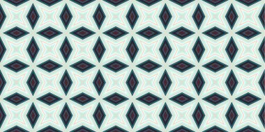 Kusursuz soyut kalıplar. Eşkenar dörtgen ve üçgen desenlerin arka planı. Yıldız desenleri. Moda eğilimleri