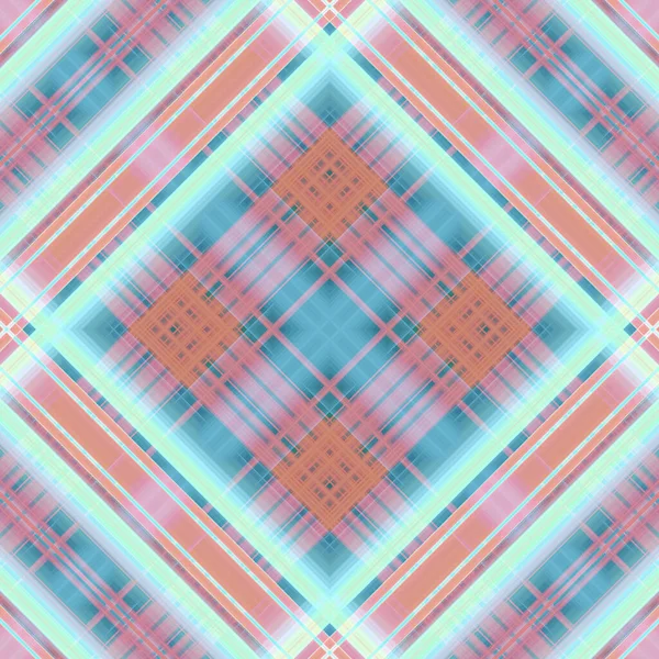 Seamless Abstract Scottish Patterns Patterns Rhombuses Lines Digital Random Patterns — Foto Stock