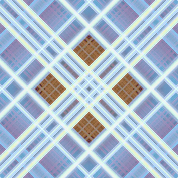 Seamless Abstract Scottish Patterns Patterns Rhombuses Lines Digital Random Patterns — Stockfoto