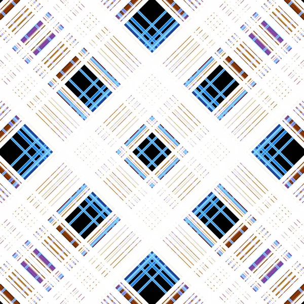Seamless Abstract Scottish Patterns Patterns Rhombuses Lines Digital Random Patterns — Fotografia de Stock