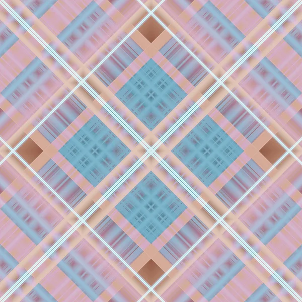 Seamless Abstract Scottish Patterns Patterns Rhombuses Lines Digital Random Patterns — Stockfoto