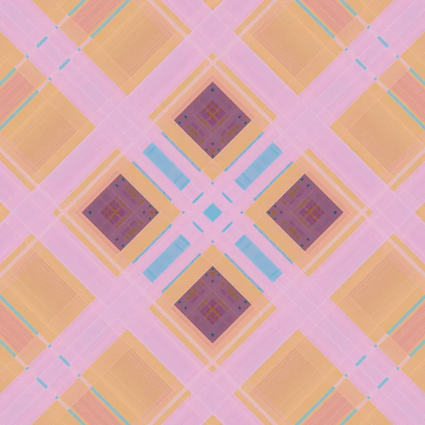 Seamless Abstract Scottish Patterns Patterns Rhombuses Lines Digital Random Patterns — ストック写真