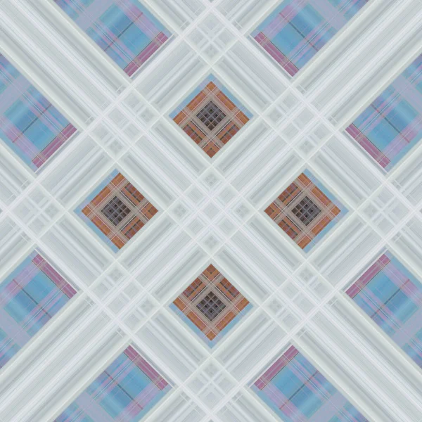 Seamless Abstract Scottish Patterns Patterns Rhombuses Lines Digital Random Patterns — Stockfoto