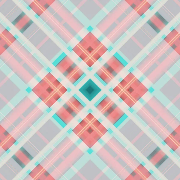 Seamless Abstract Scottish Patterns Patterns Rhombuses Lines Digital Random Patterns — Foto Stock