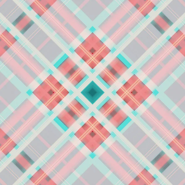 Seamless Abstract Scottish Patterns Patterns Rhombuses Lines Digital Random Patterns — Stockfoto