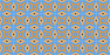 Kusursuz soyut kalıplar. Eşkenar dörtgen ve üçgen desenlerin arka planı. Yıldız desenleri. Moda eğilimleri