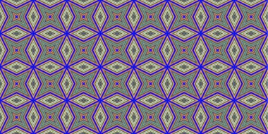 Kusursuz soyut kalıplar. Eşkenar dörtgen ve üçgen desenlerin arka planı. Yıldız desenleri. Moda eğilimleri