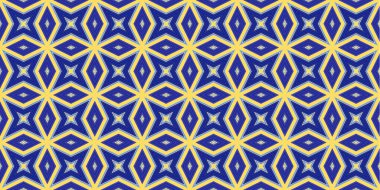 Kusursuz soyut kalıplar. Eşkenar dörtgen ve üçgen desenlerin arka planı. Yıldız desenleri. Moda eğilimleri