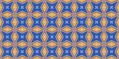 Kusursuz soyut kalıplar. Eşkenar dörtgen ve üçgen desenlerin arka planı. Yıldız desenleri. Moda eğilimleri