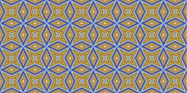 Kusursuz soyut kalıplar. Eşkenar dörtgen ve üçgen desenlerin arka planı. Yıldız desenleri. Moda eğilimleri