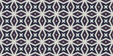 Kusursuz soyut kalıplar. Eşkenar dörtgen ve üçgen desenlerin arka planı. Yıldız desenleri. Moda eğilimleri