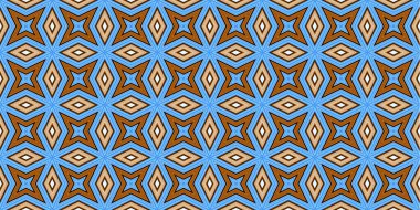 Kusursuz soyut kalıplar. Eşkenar dörtgen ve üçgen desenlerin arka planı. Yıldız desenleri. Moda eğilimleri