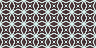 Kusursuz soyut kalıplar. Eşkenar dörtgen ve üçgen desenlerin arka planı. Yıldız desenleri. Moda eğilimleri