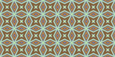 Kusursuz soyut kalıplar. Eşkenar dörtgen ve üçgen desenlerin arka planı. Yıldız desenleri. Moda eğilimleri