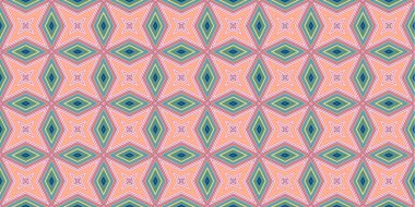 Kusursuz soyut kalıplar. Eşkenar dörtgen ve üçgen desenlerin arka planı. Yıldız desenleri. Moda eğilimleri