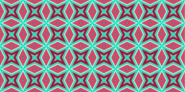 Kusursuz soyut kalıplar. Eşkenar dörtgen ve üçgen desenlerin arka planı. Yıldız desenleri. Moda eğilimleri