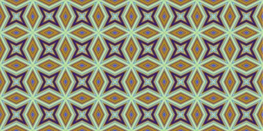 Kusursuz soyut kalıplar. Eşkenar dörtgen ve üçgen desenlerin arka planı. Yıldız desenleri. Moda eğilimleri