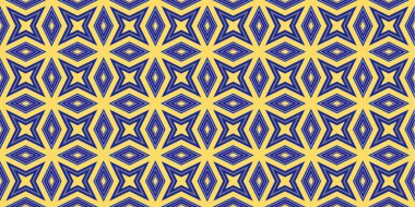 Kusursuz soyut kalıplar. Eşkenar dörtgen ve üçgen desenlerin arka planı. Yıldız desenleri. Moda eğilimleri