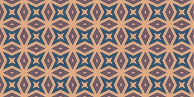 Kusursuz soyut kalıplar. Eşkenar dörtgen ve üçgen desenlerin arka planı. Yıldız desenleri. Moda eğilimleri