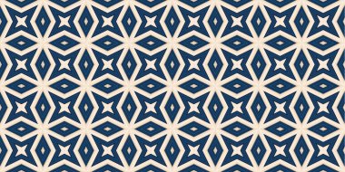 Kusursuz soyut kalıplar. Eşkenar dörtgen ve üçgen desenlerin arka planı. Yıldız desenleri. Moda eğilimleri