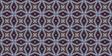 Kusursuz soyut kalıplar. Eşkenar dörtgen ve üçgen desenlerin arka planı. Yıldız desenleri. Moda eğilimleri
