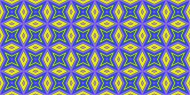 Kusursuz soyut kalıplar. Eşkenar dörtgen ve üçgen desenlerin arka planı. Yıldız desenleri. Moda eğilimleri