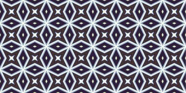 Kusursuz soyut kalıplar. Eşkenar dörtgen ve üçgen desenlerin arka planı. Yıldız desenleri. Moda eğilimleri