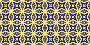 Kusursuz soyut kalıplar. Eşkenar dörtgen ve üçgen desenlerin arka planı. Yıldız desenleri. Moda eğilimleri