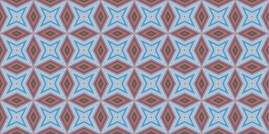 Kusursuz soyut kalıplar. Eşkenar dörtgen ve üçgen desenlerin arka planı. Yıldız desenleri. Moda eğilimleri