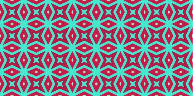 Kusursuz soyut kalıplar. Eşkenar dörtgen ve üçgen desenlerin arka planı. Yıldız desenleri. Moda eğilimleri