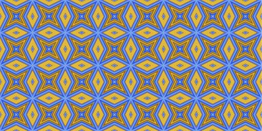 Kusursuz soyut kalıplar. Eşkenar dörtgen ve üçgen desenlerin arka planı. Yıldız desenleri. Moda eğilimleri