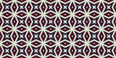 Kusursuz soyut kalıplar. Eşkenar dörtgen ve üçgen desenlerin arka planı. Yıldız desenleri. Moda eğilimleri