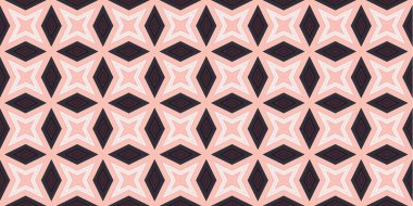 Kusursuz soyut kalıplar. Eşkenar dörtgen ve üçgen desenlerin arka planı. Yıldız desenleri. Moda eğilimleri