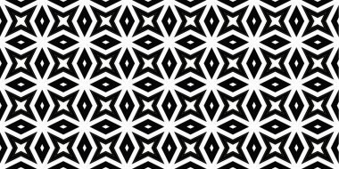 Kusursuz soyut kalıplar. Eşkenar dörtgen ve üçgen desenlerin arka planı. Yıldız desenleri. Moda eğilimleri