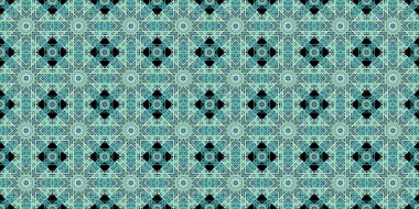 Wonderful seamless pattern. beautiful woven pattern and texture. Kaleidoscope banner