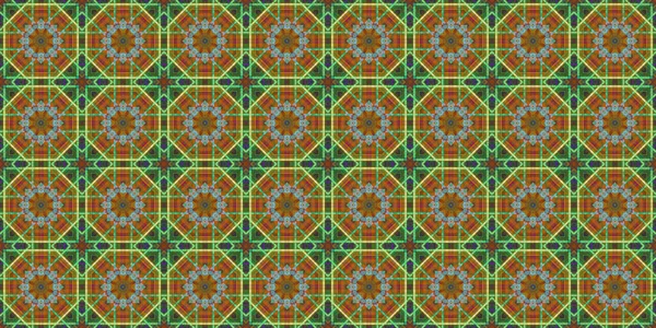 Wonderful Seamless Pattern Beautiful Woven Pattern Texture Kaleidoscope Banner — Stockfoto