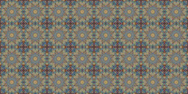 Wonderful seamless pattern. beautiful woven pattern and texture. Kaleidoscope banner