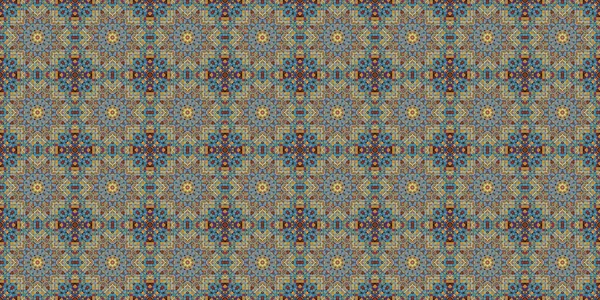 Wonderful Seamless Pattern Beautiful Woven Pattern Texture Kaleidoscope Banner — Stockfoto