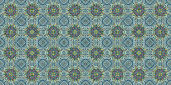 Wonderful Seamless Pattern Beautiful Woven Pattern Texture Kaleidoscope Banner — Stockfoto