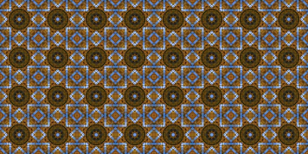 Wonderful Seamless Pattern Beautiful Woven Pattern Texture Kaleidoscope Banner — Foto Stock