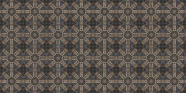 Wonderful seamless pattern. beautiful woven pattern and texture. Kaleidoscope banner
