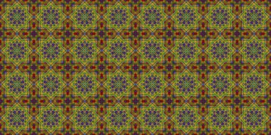Wonderful seamless pattern. beautiful woven pattern and texture. Kaleidoscope banner